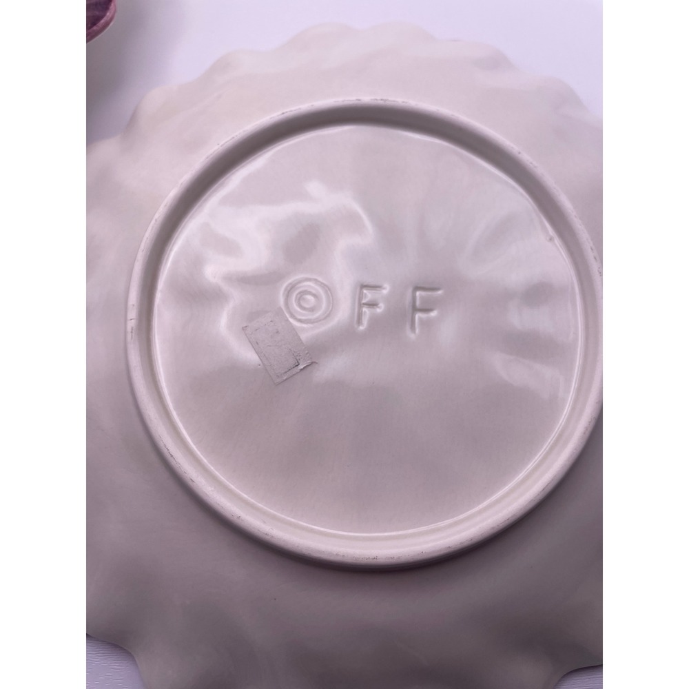 Fitz and Floyd‎ April flower Pansy Plates Set of 4 8"Ceramic Salad Dessert - Picture 2 of 3